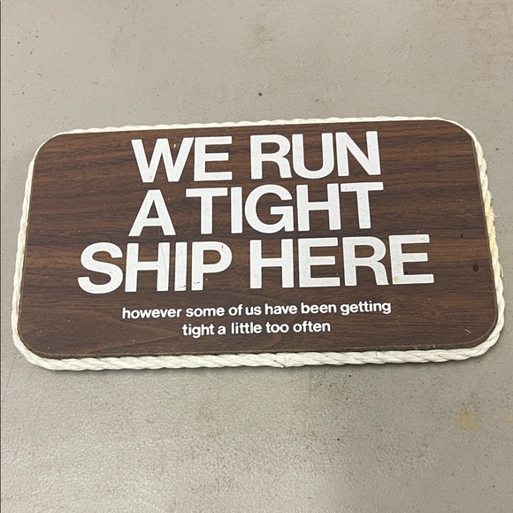 Other - Brown and White Decorative Sign